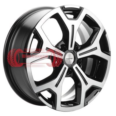 Khomen Wheels KHW1710(2) (VW Multivan) Black-FP 6.5x17/5x120 D65.1 ET60  