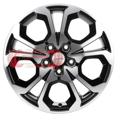 Khomen Wheels KHW1711 (Ceed) Black-FP 6.5x17/5x114.3 D67.1 ET50  