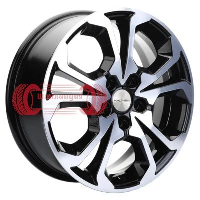 Khomen Wheels KHW1711 (DFM AX 7) Black-FP 6.5x17/5x108 D65.1 ET43  