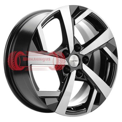 Khomen Wheels KHW1712 (Besturn X40) Black-FP 7x17/5x114.3 D57.1 ET40  