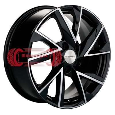 Khomen Wheels KHW1714 (Changan CS35/CS35 Pro) Black-FP 7x17/5x110 D63.3 ET46  
