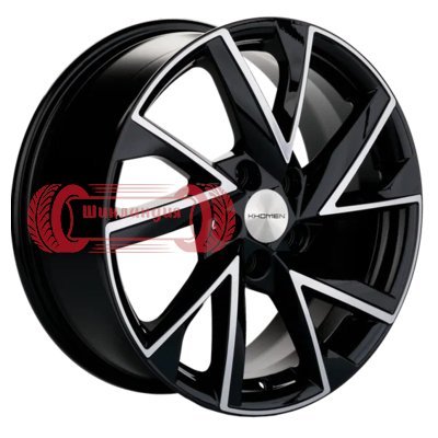 Khomen Wheels KHW1714 (Changan CS55/CS75 FL) Black-FP 7x17/5x114.3 D60.1 ET45  