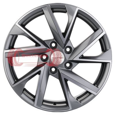 Khomen Wheels KHW1714 (Changan/Geely/Lexus/Toyota) Gray-FP 7x17/5x114.3 D60.1 ET45  