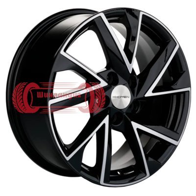 Khomen Wheels KHW1714 (Chery Tiggo 3/Tiggo 3 Pro) Black-FP 7x17/5x108 D60.1 ET45  