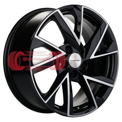 Khomen Wheels KHW1714 (Chery Tiggo/Tiggo 7 Pro) Black-FP 7x17/5x108 D60.1 ET40  