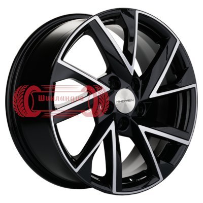 Khomen Wheels KHW1714 (DFM AX 7) Black-FP 7x17/5x108 D65.1 ET43  