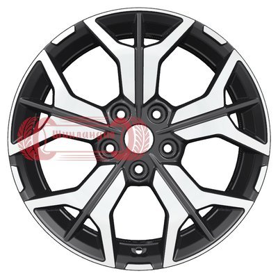 Khomen Wheels KHW1715 (CX-5/i40) Black-FP 7x17/5x114.3 D67.1 ET45  