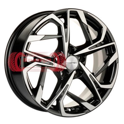 Khomen Wheels KHW1716 (Besturn X40) Black-FP 7x17/5x114.3 D57.1 ET40  
