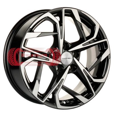Khomen Wheels KHW1716 (DFM580) Black-FP 7x17/5x110 D67.1 ET45  
