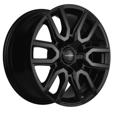 Khomen Wheels KHW1723 (Fortuner/Hilux) Black 8x17/6x139.7 D106.1 ET30  