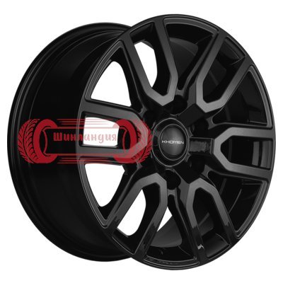 Khomen Wheels KHW1723 (Pajero Sport) Black 8x17/6x139.7 D67.1 ET38  