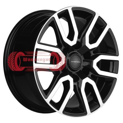 Khomen Wheels KHW1723 (Tank 300) Black-FP 8x17/6x139.7 D100.1 ET36  