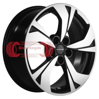 Khomen Wheels KHW1724 (FAW Besturn X80) Black-FP 7x17/5x114.3 D67.1 ET45  