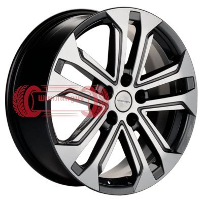Khomen Wheels KHW1803 (Chery Tiggo) Gray-FP 7x18/5x108 D60.1 ET40  