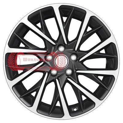 Khomen Wheels KHW1804 (Audi A4/A6) Black-FP 7.5x18/5x112 D66.6 ET39  