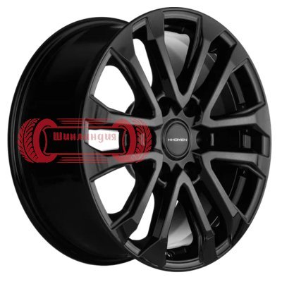 Khomen Wheels KHW1805 (JAC T6 Pickup) Black 7.5x18/6x139.7 D106.1 ET30  