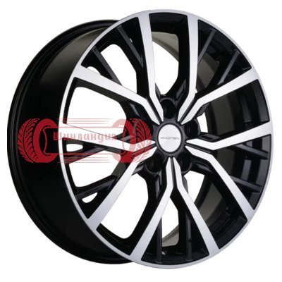 Khomen Wheels KHW1806 (Coolray) Black-FP 7x18/5x114.3 D54.1 ET50  