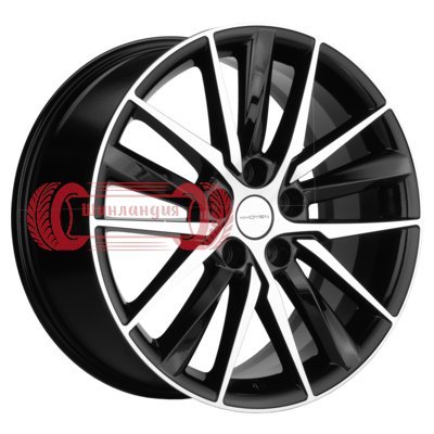 Khomen Wheels KHW1807 (Camry NEW) Black-FP 8x18/5x114.3 D60.1 ET50  