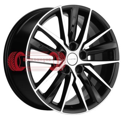 Khomen Wheels KHW1807 (Hyundai i40) Black-FP 8x18/5x114.3 D67.1 ET46  