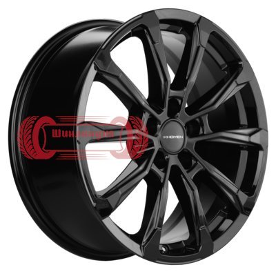 Khomen Wheels KHW1808 (Tugella/Jaguar XF/F-Pace) Black 7.5x18/5x108 D63.4 ET46  