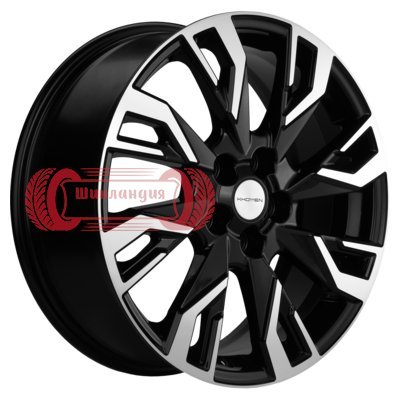 Khomen Wheels KHW1809 (OMODA C5) Black-FP 7x18/5x108 D60.1 ET33  
