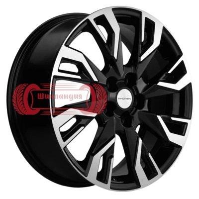 Khomen Wheels KHW1809 (Teana/X-trail) Black-FP 7x18/5x114.3 D66.1 ET45  