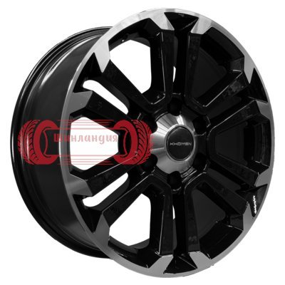 Khomen Wheels KHW1817 (Lexus GX) Black-FP 7.5x18/6x139.7 D106.1 ET20  