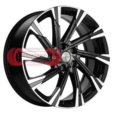 Khomen Wheels KHW1901 (Chery Tiggo 8) Black-FP 7.5x19/5x108 D60.1 ET47  