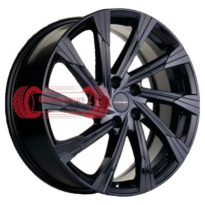 Khomen Wheels KHW1901 (Chery Tiggo 8) Black 7.5x19/5x108 D60.1 ET47  