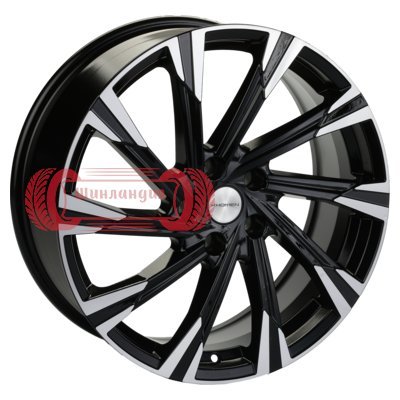 Khomen Wheels KHW1901 (Kodiaq/Tiguan) Black-FP 7.5x19/5x112 D57.1 ET43  