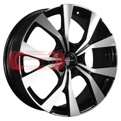 Khomen Wheels KHW1906 (Exeed VX/TXL/LX) Black-FP 7x19/5x108 D65.1 ET36  