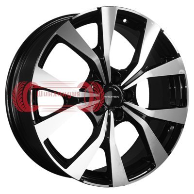 Khomen Wheels KHW1906 (Haval F7/F7x) Black-FP 7x19/5x114.3 D64.1 ET40  