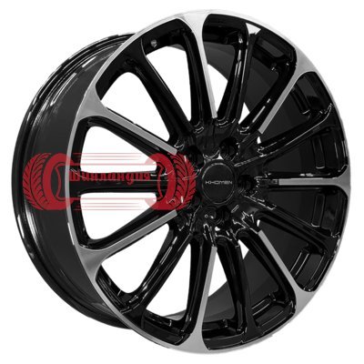 Khomen Wheels KHW1910 (Haval Dargo) Black-FP 7.5x19/5x114.3 D66.6 ET40  