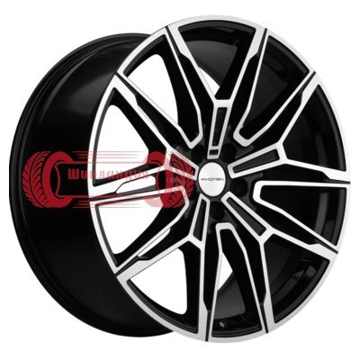 Khomen Wheels KHW2105 (X5/X6/X7 осн.) Black-FP 11x21/5x112 D66.6 ET43  