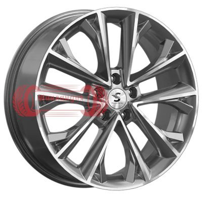 Premium Series КР012 (Exeed TXL) Diamond Gloss Graphite 7x18/5x108 D65.1 ET36  