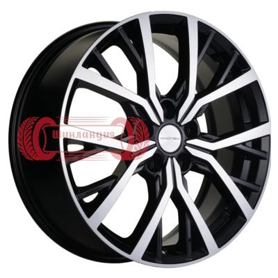 Khomen Wheels KHW1806 (Koleos) Black-FP 7x18/5x114.3 D66.1 ET35  