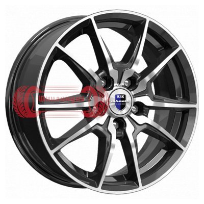 K&K Адамар (КС886) Алмаз черный 6.5x16/5x114.3 D66.1 ET45  