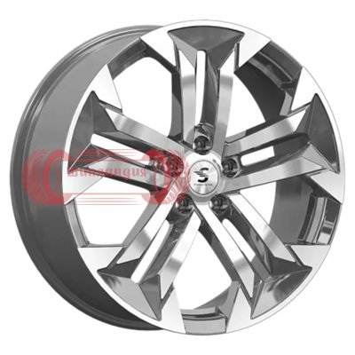 Premium Series КР015 (Geely Tugella) Diamond Gloss Graphite 7.5x19/5x108 D63.35 ET46  