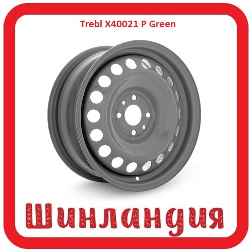 Trebl X40021 P Green 6x15/4x98 D58.6 ET35  