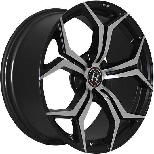 HARP Y-50 satin-black-machined 9x20/5x112 D66.56 ET25  