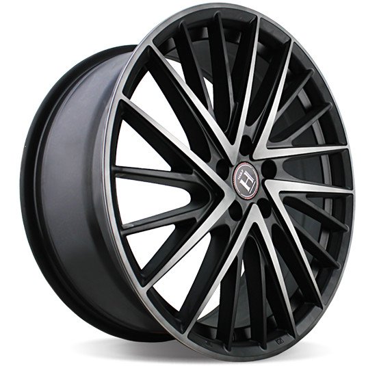 HARP Y-697 satin-black-w-machined-face-and-tinted-clear 8.5x20/5x112 D66.6 ET35  