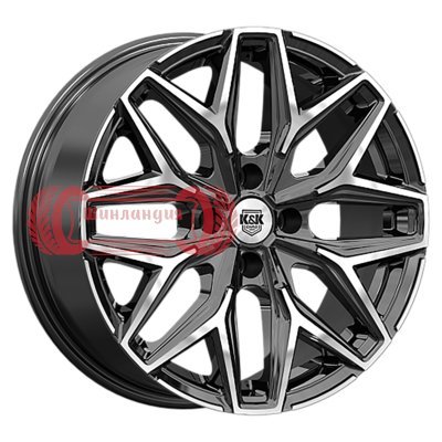 K&K Ариус (КС1187) Алмаз черный 7x17/5x108 D60.1 ET33  