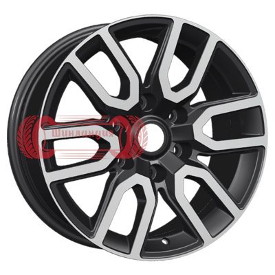 Khomen Wheels KHW1723 (Mazda BT50) Black-FP 8x17/6x139.7 D93.1 ET45  