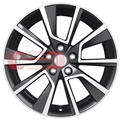 Khomen Wheels KHW1802 (Kodiaq/Tiguan) Black-FP 7x18/5x112 D57.1 ET43  