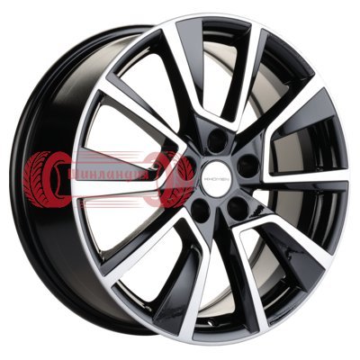Khomen Wheels KHW1802 (OMODA C5) Black-FP 7x18/5x108 D60.1 ET33  