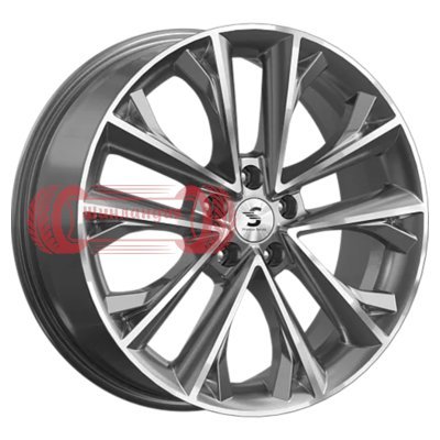 Premium Series КР012 (Coolray) Diamond Gloss Graphite 7x18/5x114.3 D54.1 ET53  
