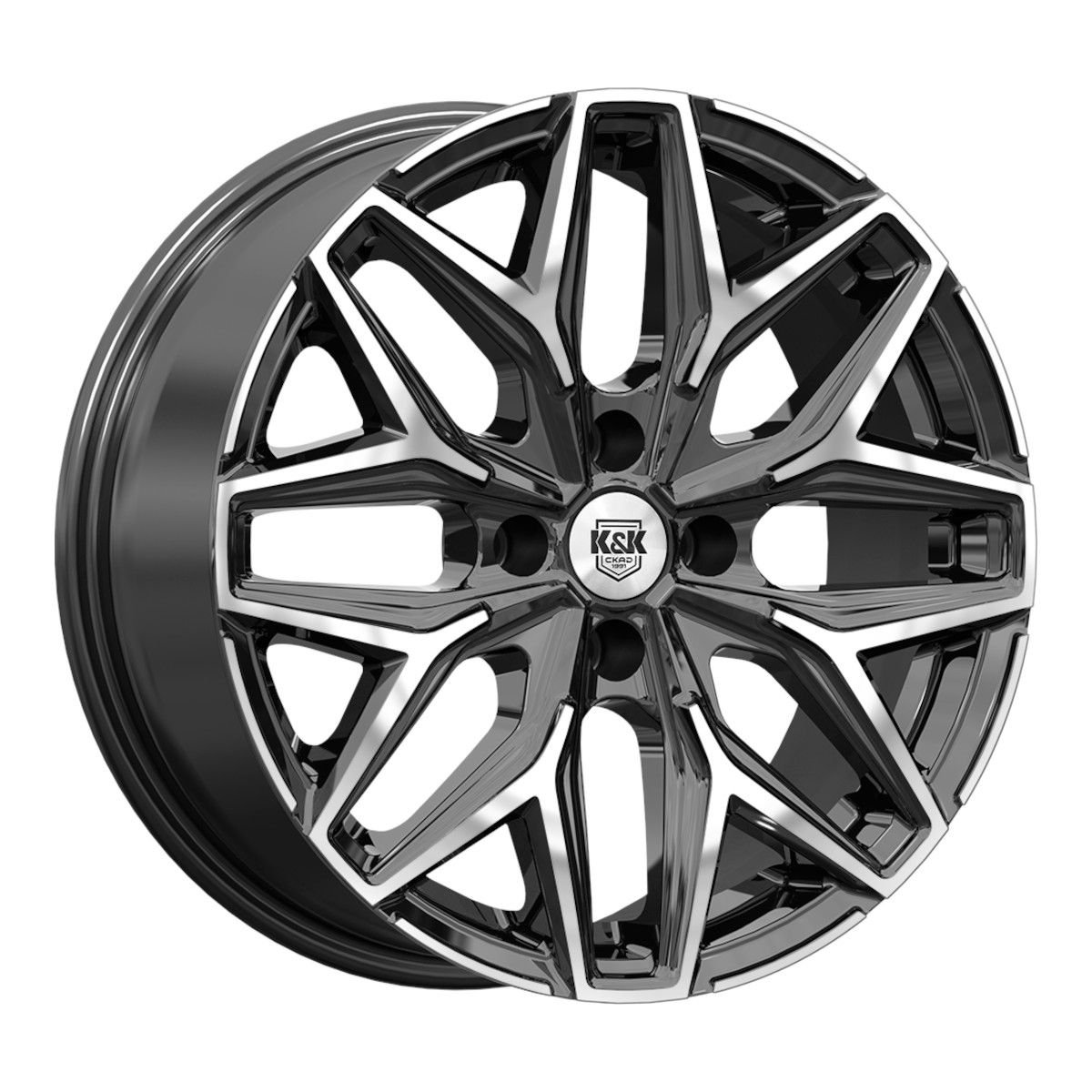 КиК Ариус (КС1187) Алмаз черный 7x17/5x108 D60.1 ET33  