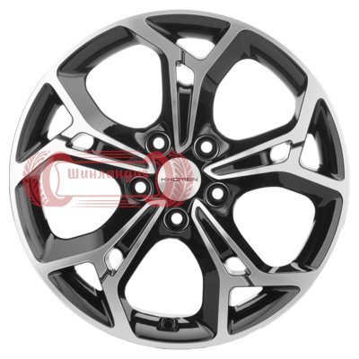 Khomen Wheels KHW1702 (RAV4) Black-FP 7x17/5x114.3 D60.1 ET39  
