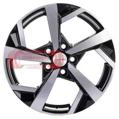 Khomen Wheels KHW1712 (Teana/X-Trail) Black-FP 7x17/5x114.3 D66.1 ET45  