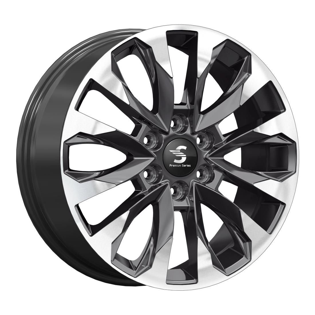 СКАД Premium КР007 (20_Land Cruiser 300) Diamond gloss graphite 8x20/6x139.7 D95.1 ET60  